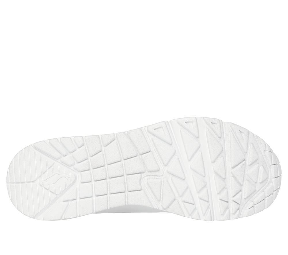 Women Skechers Uno - Majestic Garden Lace Up Shoes White  USA |  1293-ZQPBM