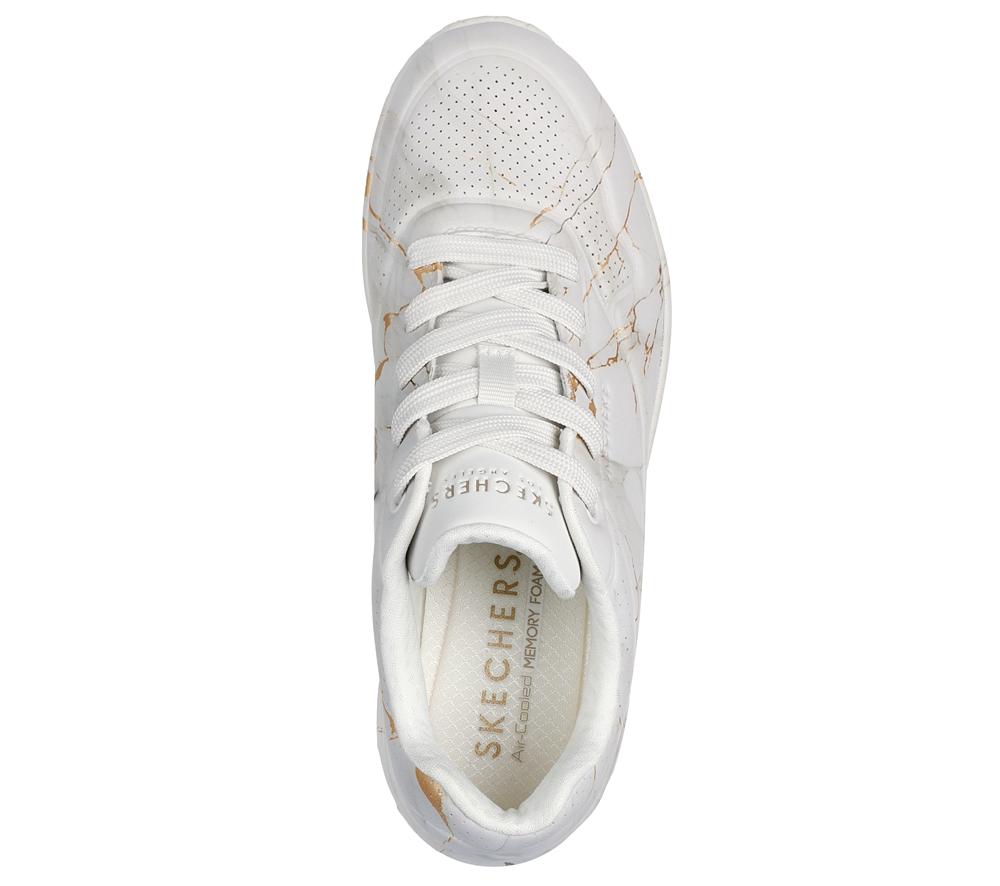 Women Skechers Uno - Marble Marvel Sneakers Off White  USA |  1483-TZMEG