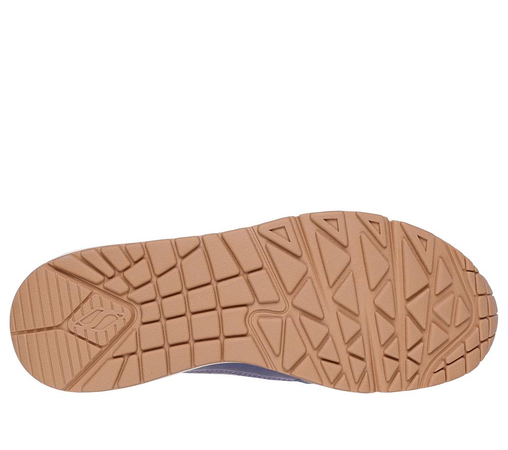 Women Skechers Uno - Metallixs Wedges Lavender Purple  USA |  6015-BKNTI