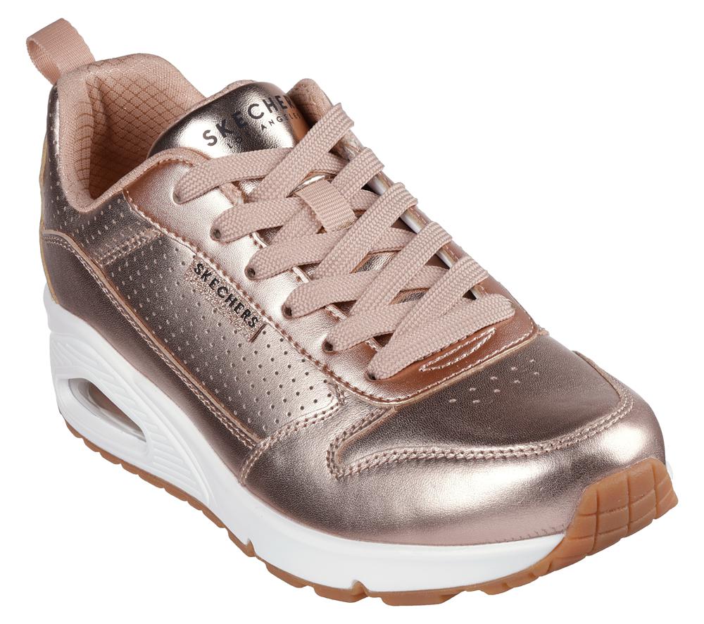 Women Skechers Uno - Metallixs Wedges Rosegold  USA |  8314-ACHWO