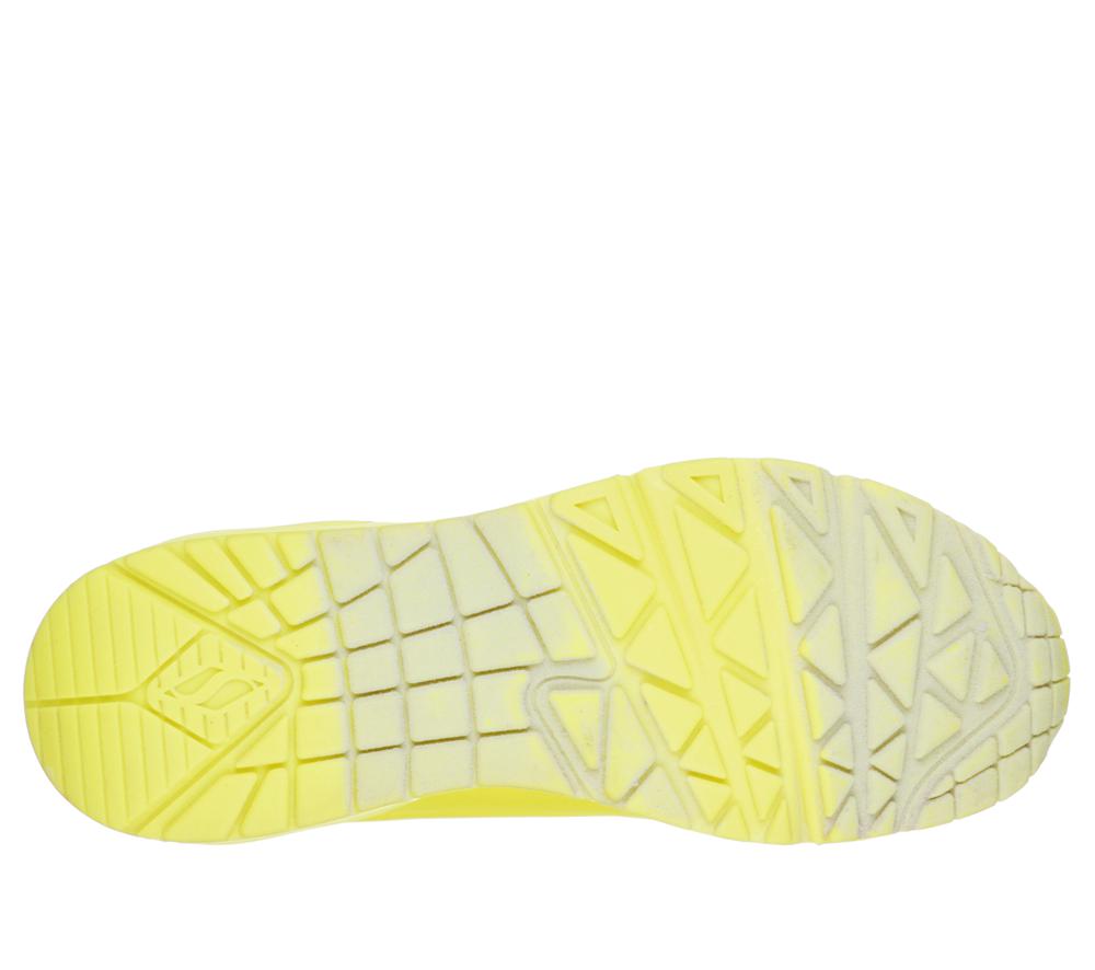 Women Skechers Uno - Night Shades Wedges Neon Yellow  USA |  0678-BHNYT