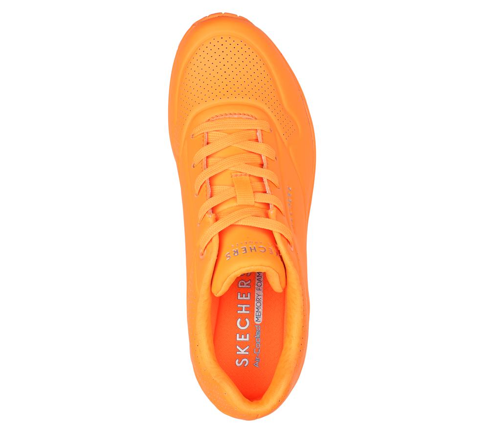Women Skechers Uno - Night Shades Wedges Neon Orange  USA |  8304-MQIUZ