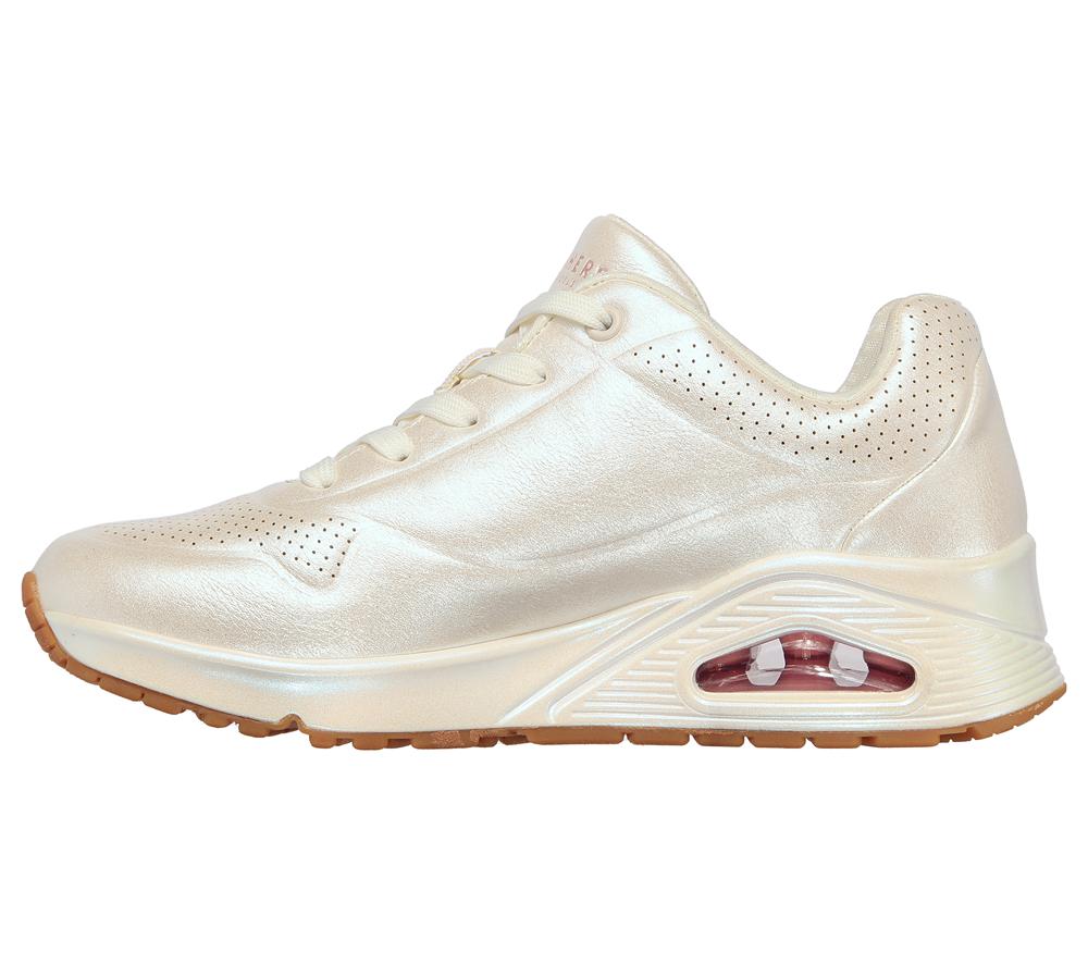 Women Skechers Uno - Pearl Queen Wedges White  USA |  1497-CHRLN