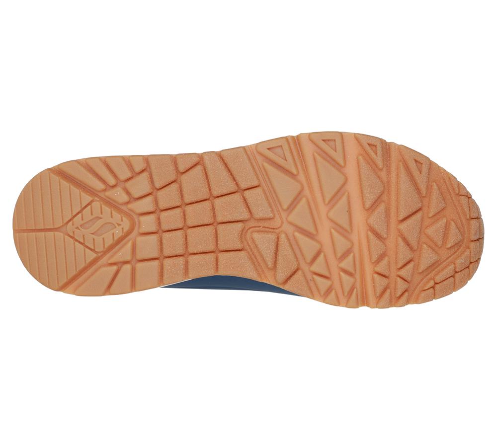 Women Skechers Uno - Shimmer Away Lace Up Shoes Navy  USA |  2341-UKEIG