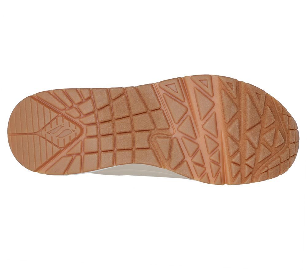 Women Skechers Uno - Shimmer Away Wedges Natural White  USA |  4706-LYTUS