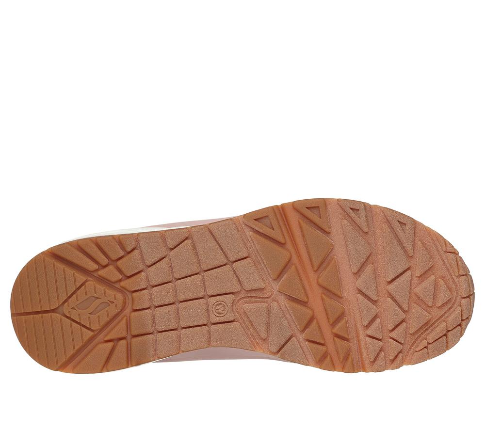 Women Skechers Uno - Shimmer Away Wedges Blush Pink  USA |  9257-QPYXZ