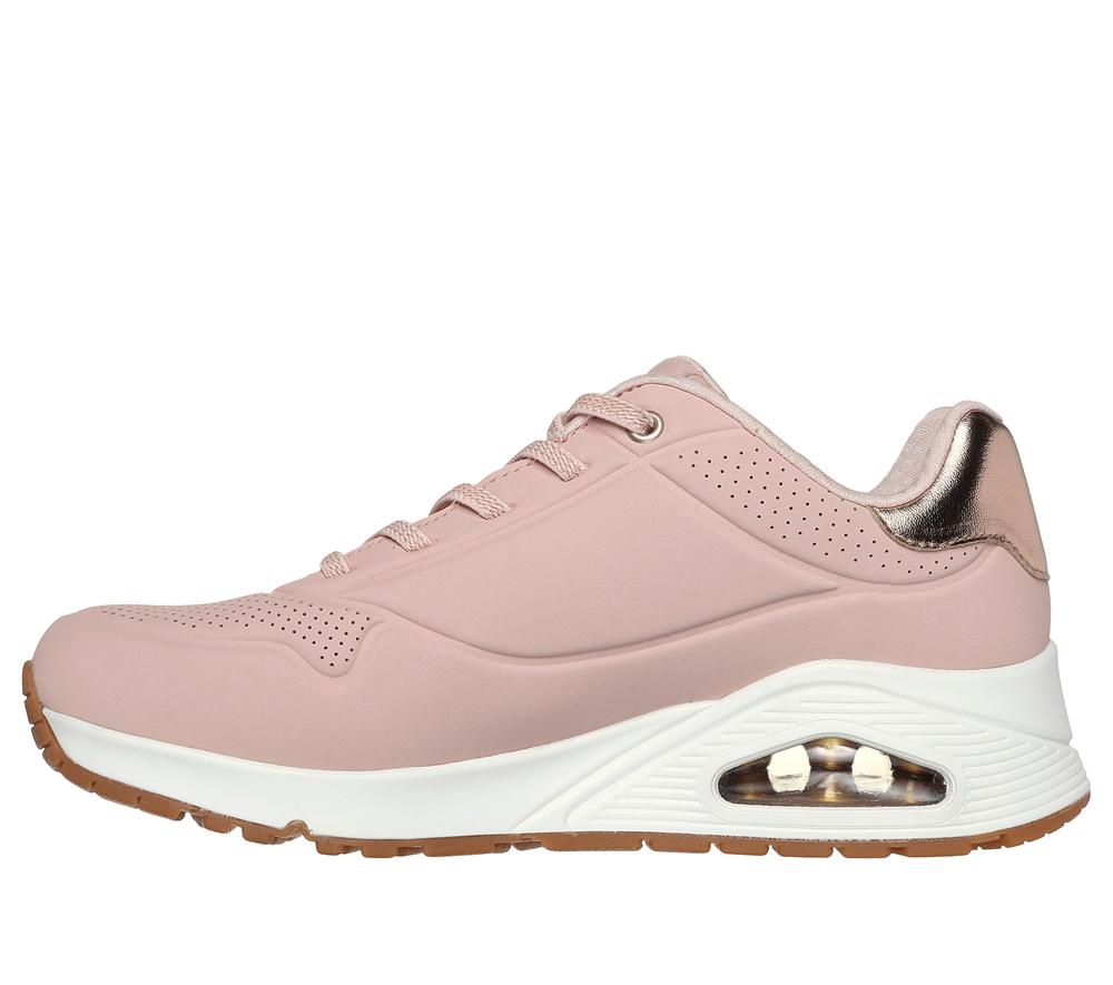 Women Skechers Uno - Shimmer Away Wedges Blush Pink  USA |  9257-QPYXZ