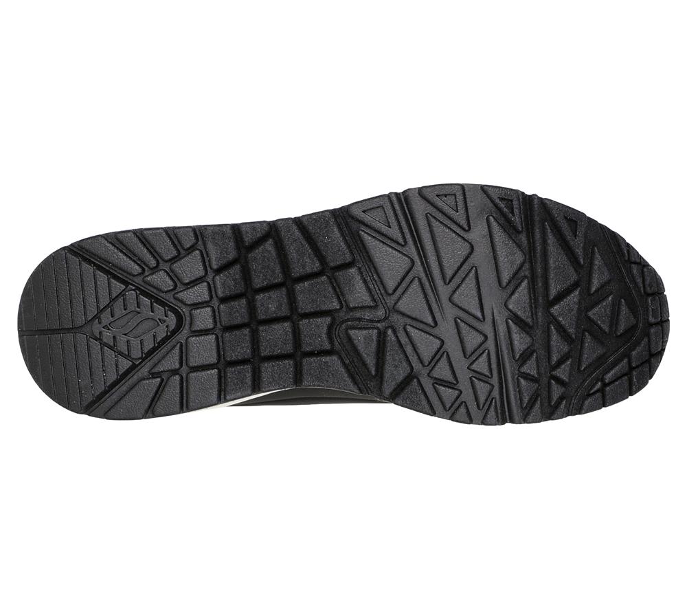 Women Skechers Uno - Shimmer Away Wedges Black  USA |  3629-AFXDK