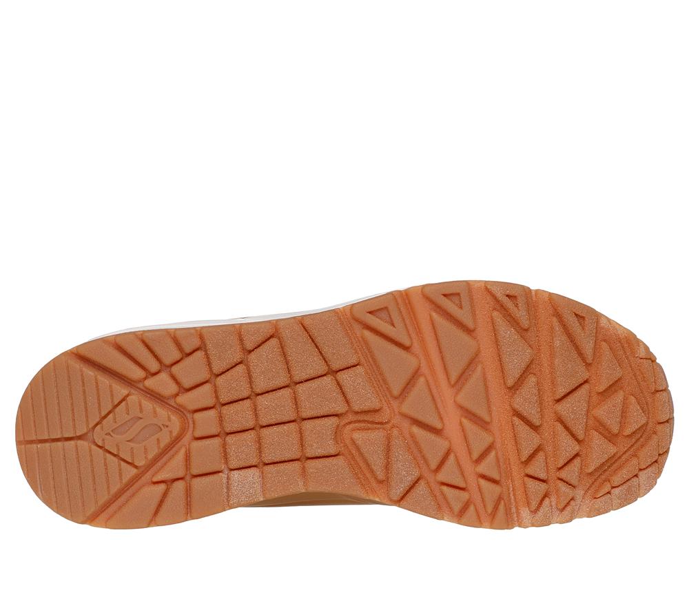 Women Skechers Uno - Stand High Boots Chestnut Brown  USA |  3981-WXRCU