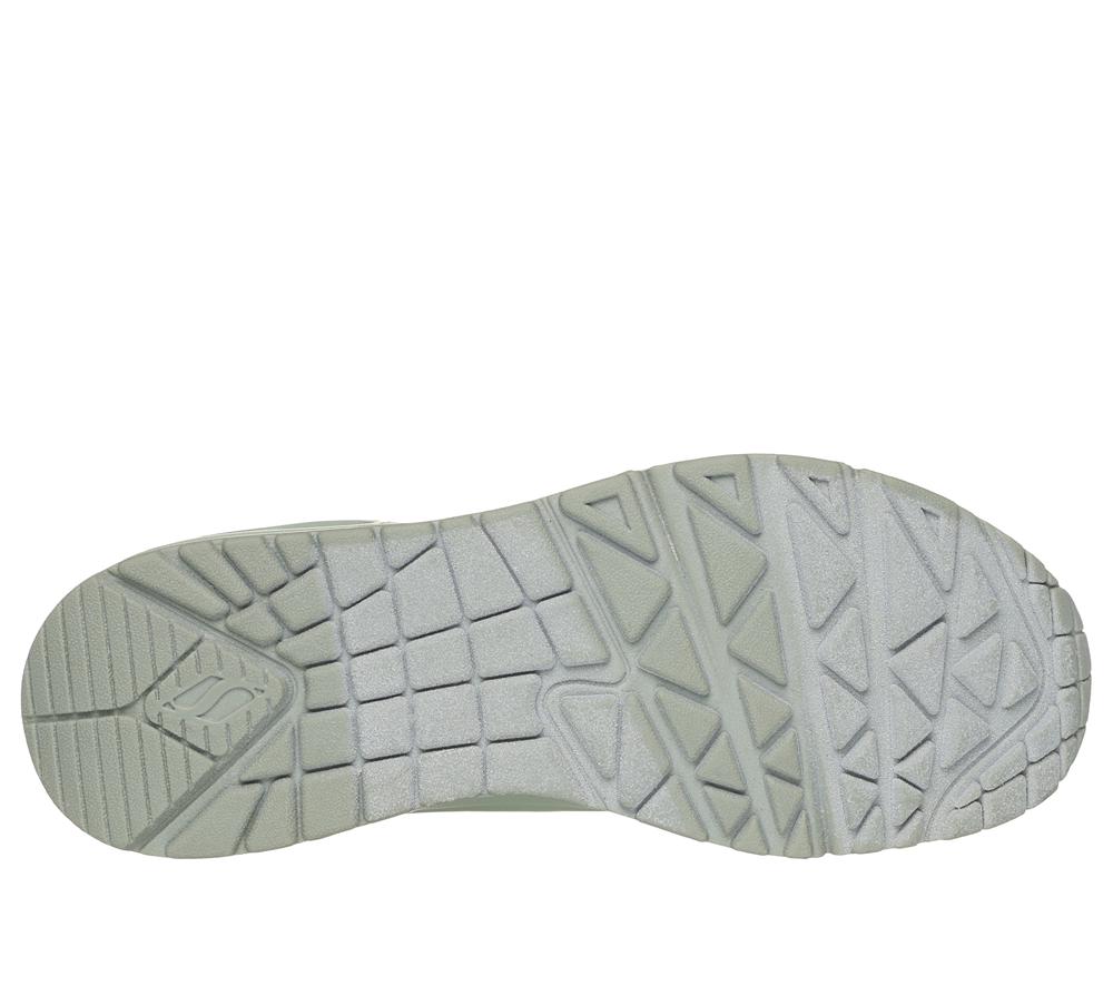 Women Skechers Uno - Stand on Air Lace Up Shoes Sage Turquoise  USA |  2591-XLZCG