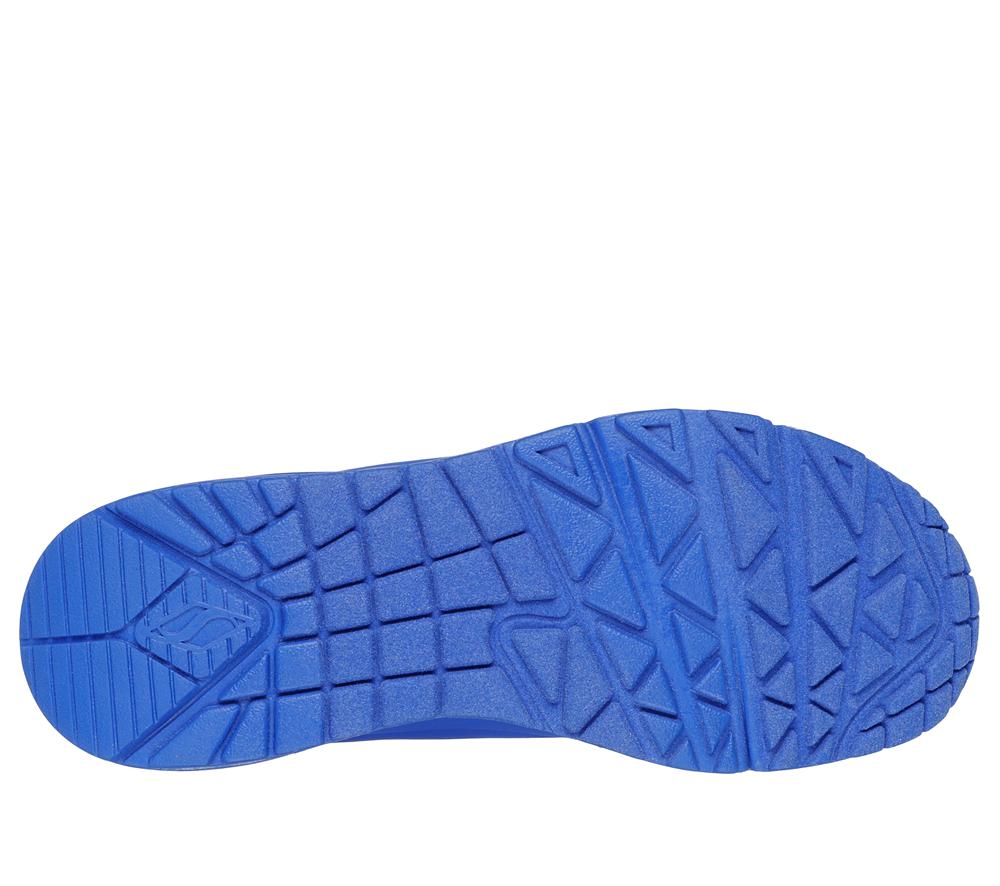 Women Skechers Uno - Stand on Air Lace Up Shoes Royal Blue  USA |  4683-WELKF