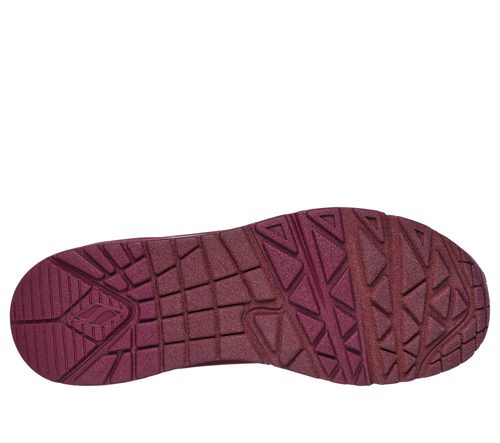 Women Skechers Uno - Stand on Air Lace Up Shoes Plum Purple  USA |  9278-NSWLJ