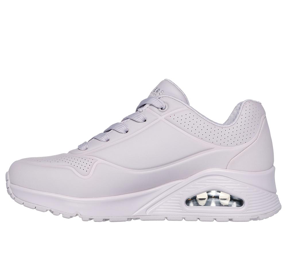Women Skechers Uno - Stand on Air Lace Up Shoes Lavender Purple  USA |  5037-QVMXP