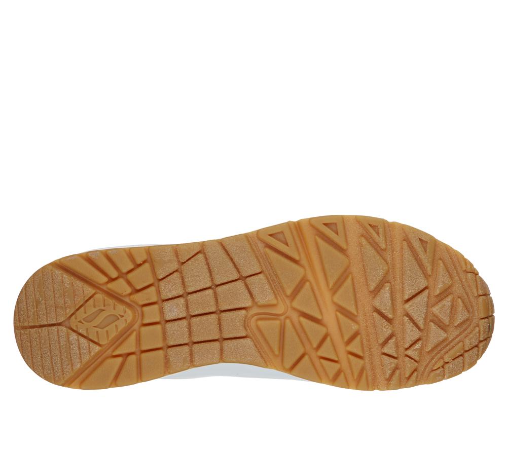 Women Skechers Uno - Stand on Air Wedges White  USA |  5690-RXFAZ