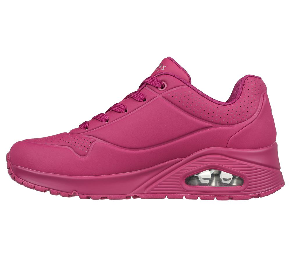 Women Skechers Uno - Stand on Air Wedges Magenta Purple  USA |  3042-JQBCS