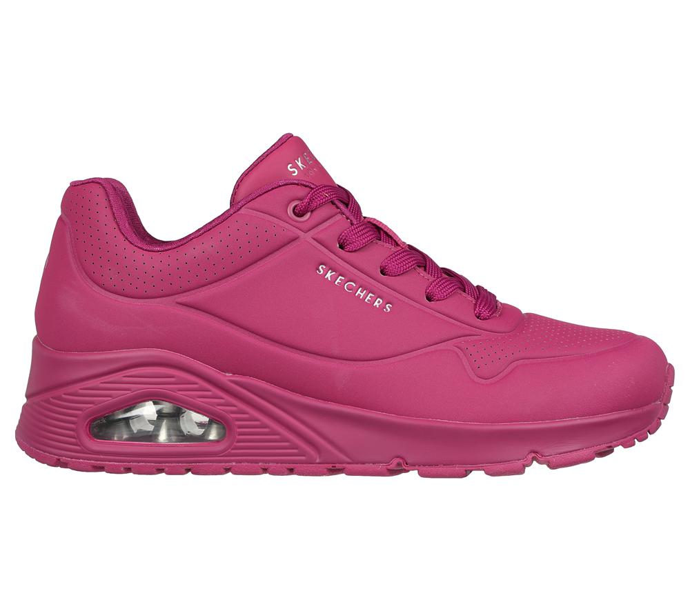 Women Skechers Uno - Stand on Air Wedges Magenta Purple  USA |  3042-JQBCS