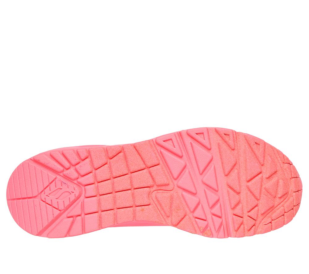 Women Skechers Uno - Stand on Air Wedges Coral  USA |  5260-CFLKE
