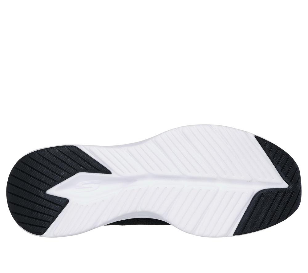 Women Skechers Vapor Foam Lace Up Shoes Black / White  USA |  3206-KPIUW
