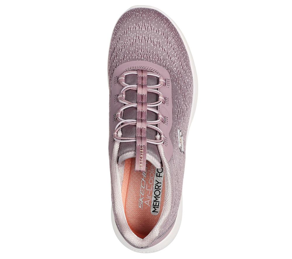 Women Skechers Vapor Foam Lite - Revolve Slip On Shoes Mauve Purple  USA |  7824-LQTDW