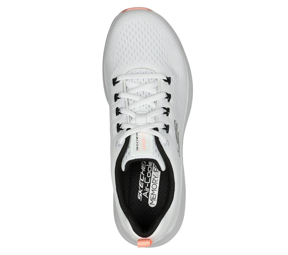 Women Skechers Vapor Foam - Fresh Trend Sneakers White / Black / Coral  USA |  8136-GBOVK