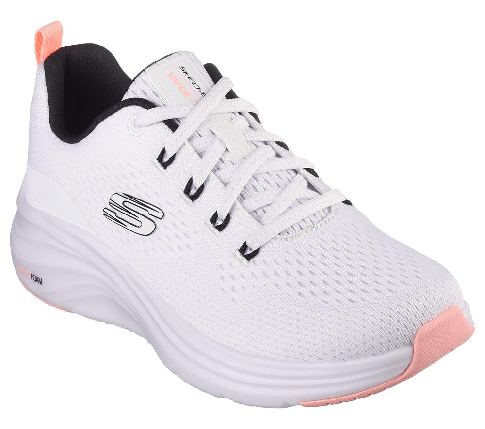 Women Skechers Vapor Foam - Fresh Trend Sneakers White / Black / Coral  USA |  8136-GBOVK