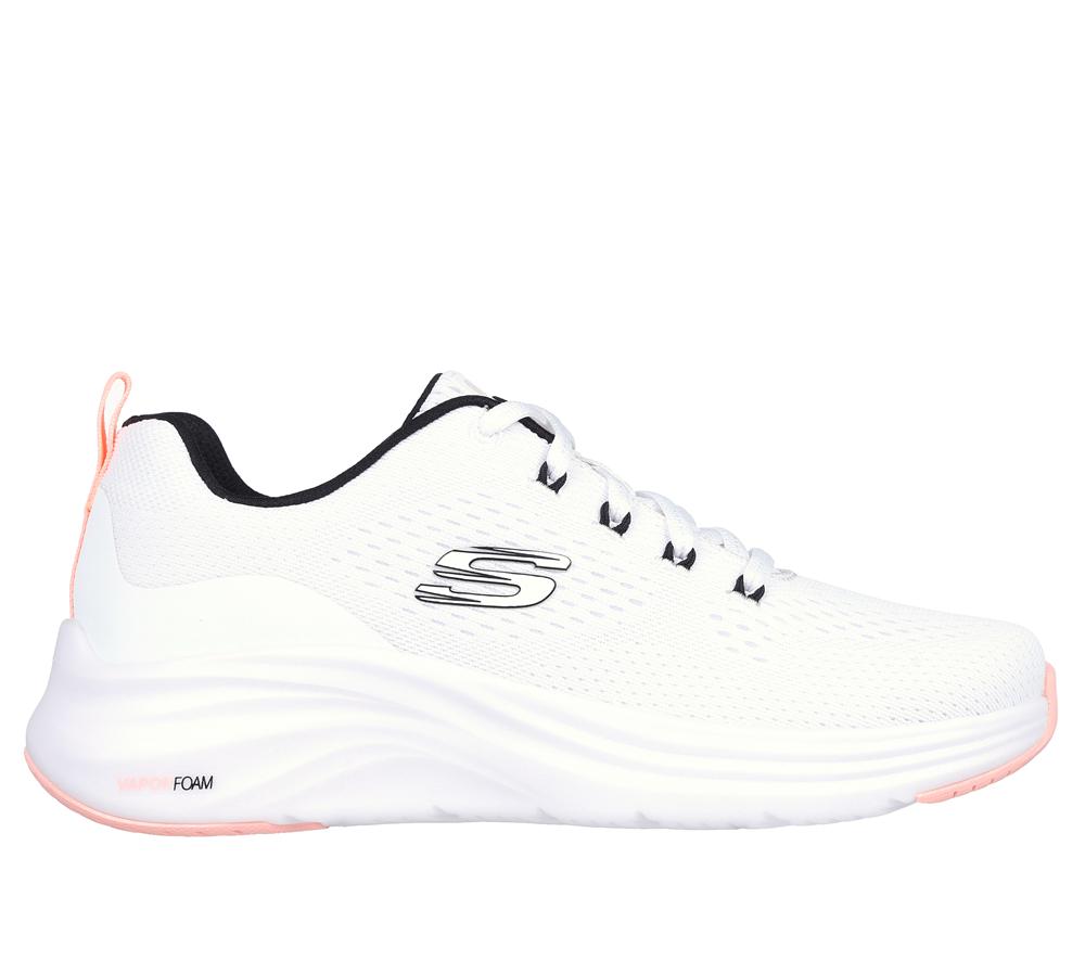 Women Skechers Vapor Foam - Fresh Trend Sneakers White / Black / Coral  USA |  8136-GBOVK