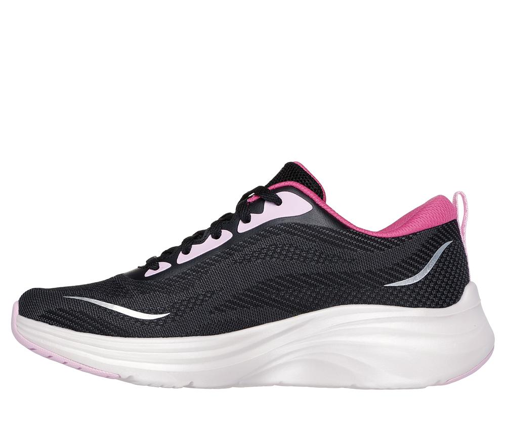 Women Skechers Vapor Foam - Smooth Ride Lace Up Shoes Black / Multicolor  USA |  7890-NTCWP