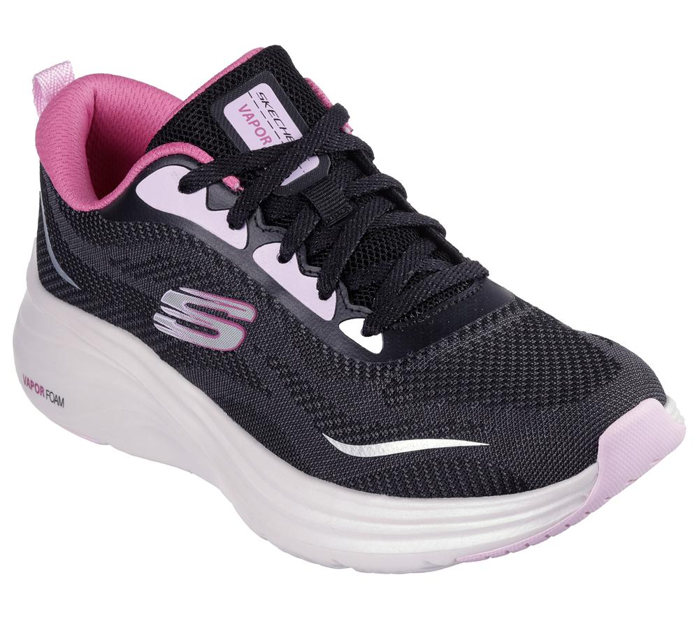 Women Skechers Vapor Foam - Smooth Ride Sneakers Black / Multicolor  USA |  6753-PJXZG