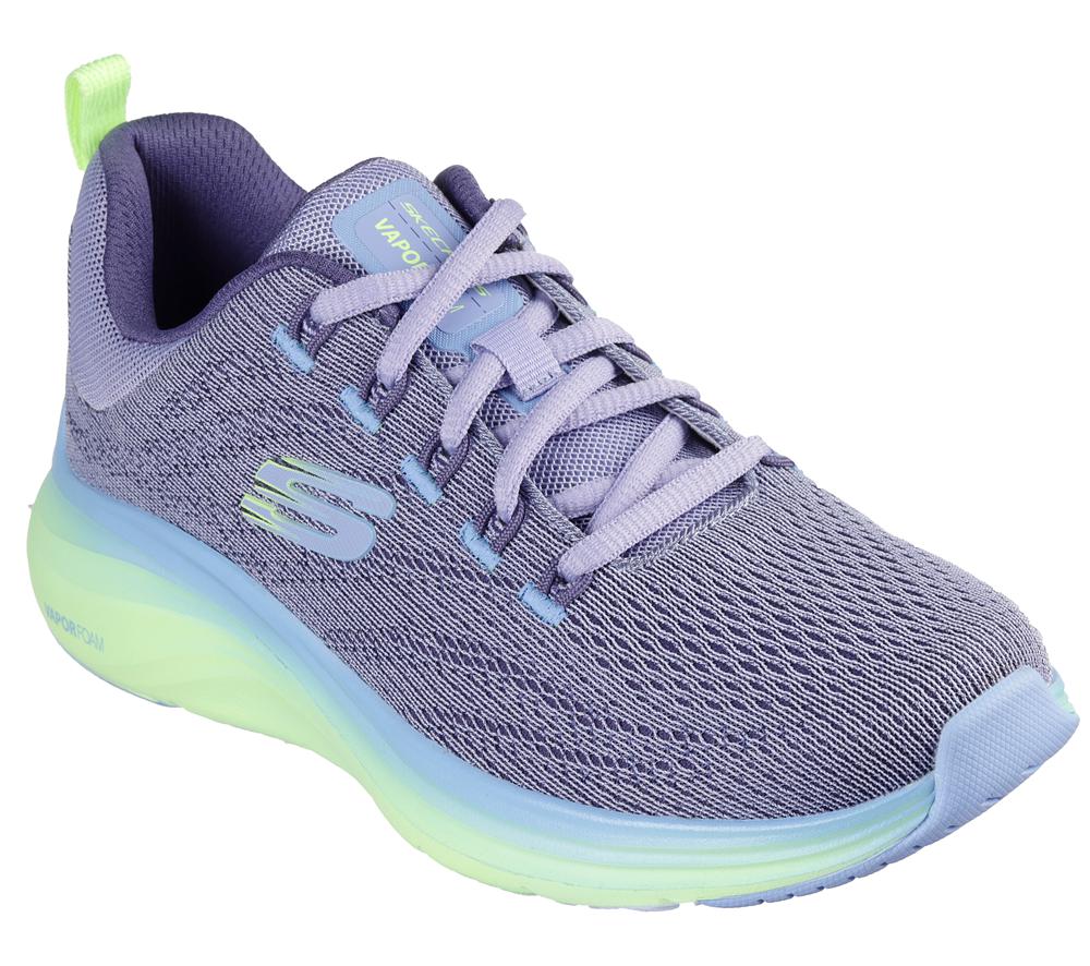 Women Skechers Vapor Foam - Summer Journey Lace Up Shoes Purple / Multi  USA |  6147-WBEIL