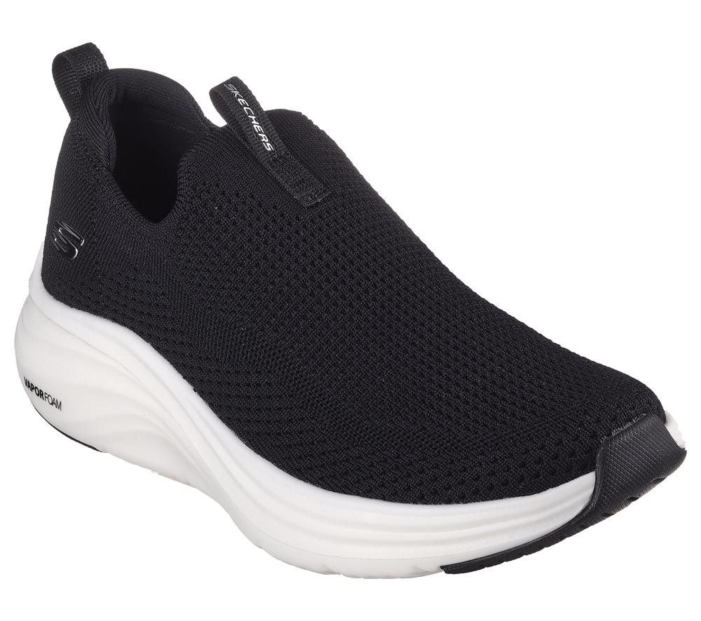 Women Skechers Vapor Foam - True Classic Slip On Shoes Black  USA |  8407-CZNWL