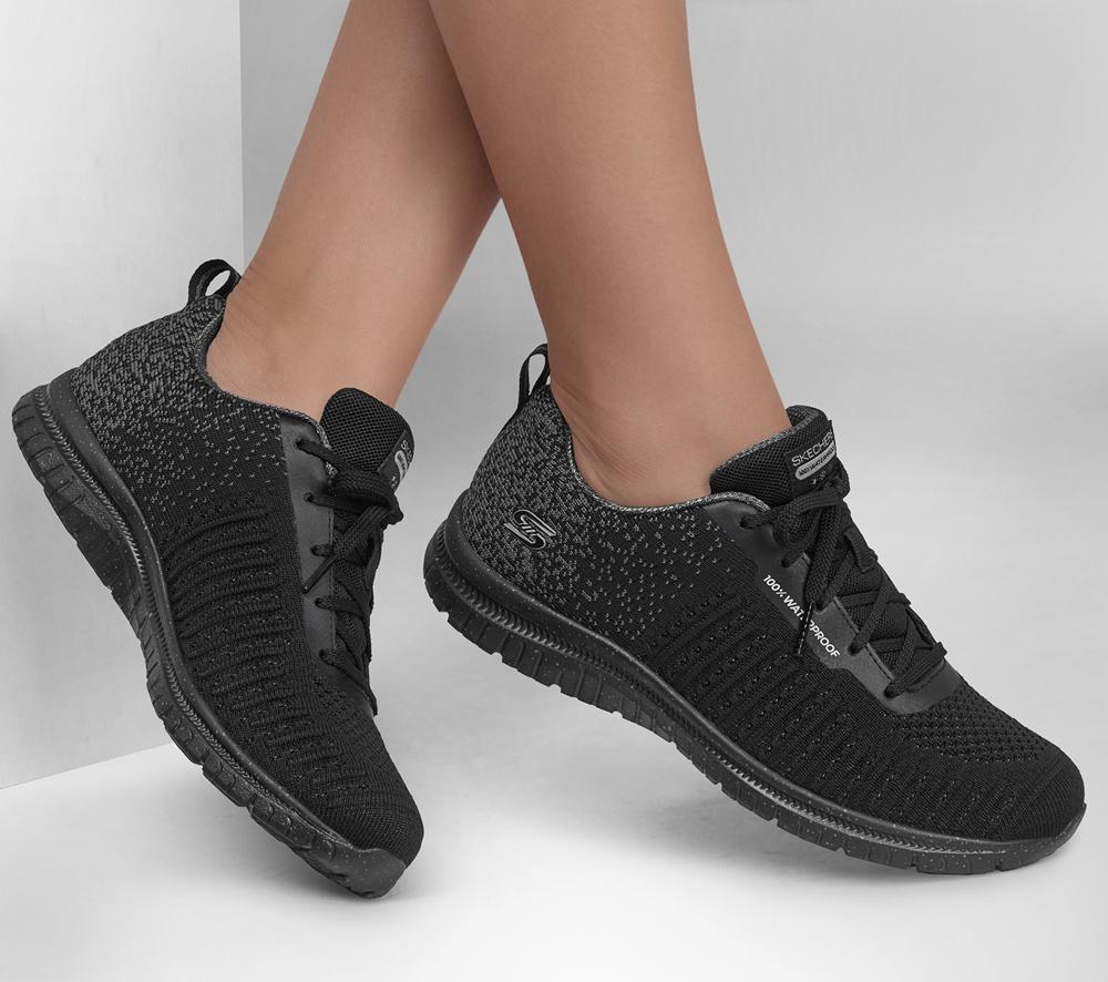 Women Skechers Virtue - Dryspell Sneakers Black / Charcoal  USA |  2780-QJYWX