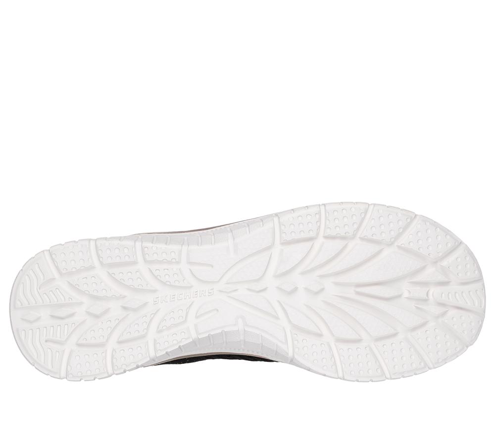 Women Skechers Virtue - Lucent Slip On Shoes Black / Rose Gold  USA |  8364-MTXAK