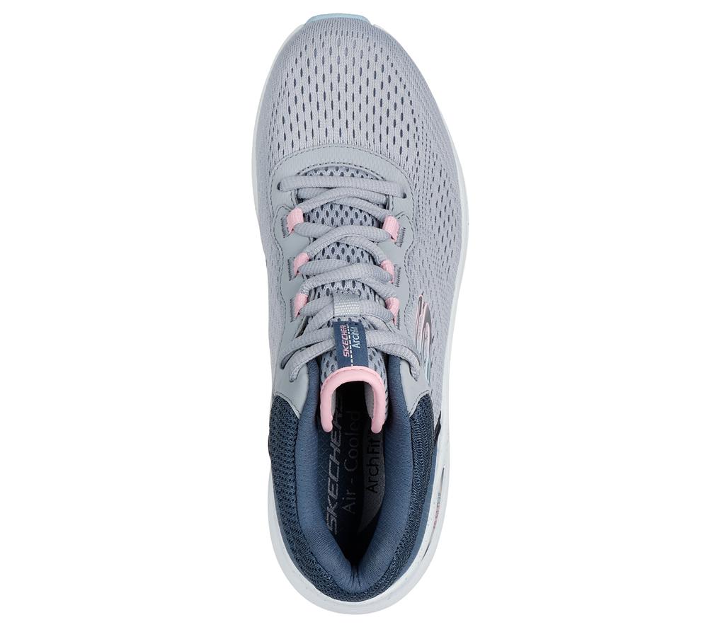 Women Skechers Waterproof: Arch Fit 2.0 - Rainy Days Sneakers Grey / Multicolor  USA |  9683-WBNRM