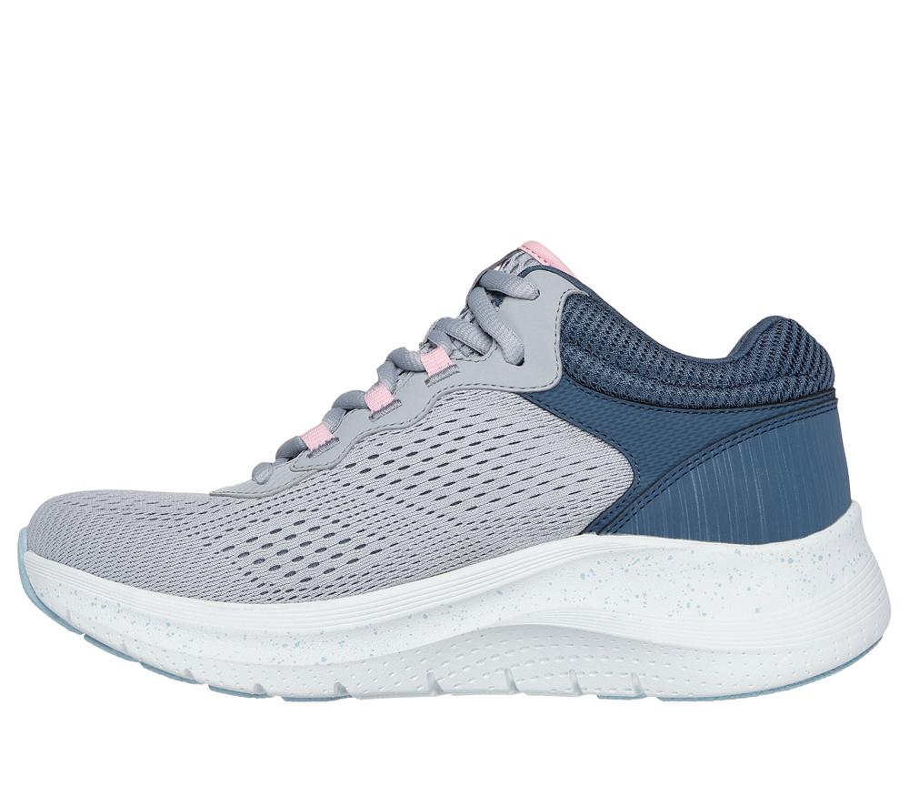 Women Skechers Waterproof: Arch Fit 2.0 - Rainy Days Sneakers Grey / Multicolor  USA |  9683-WBNRM