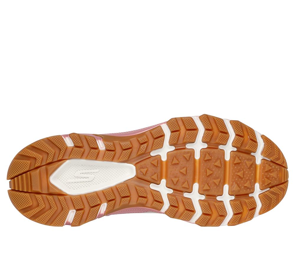 Women Skechers Waterproof: GO RUN Trail Altitude 2.0 Sneakers Natural / Pink  USA |  3401-RLNMO