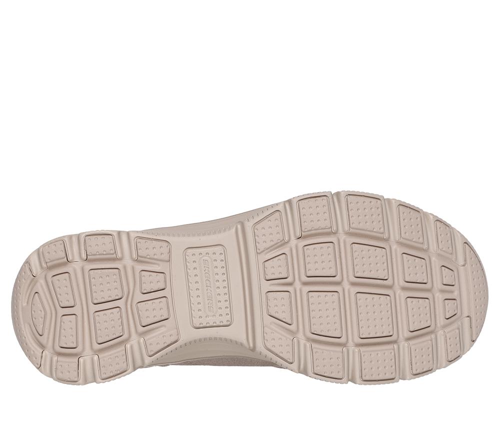 Women Skechers Waterproof Relaxed Fit: Easy Going - High Zip 2 Boots Taupe Brown  USA |  0284-BMZEK