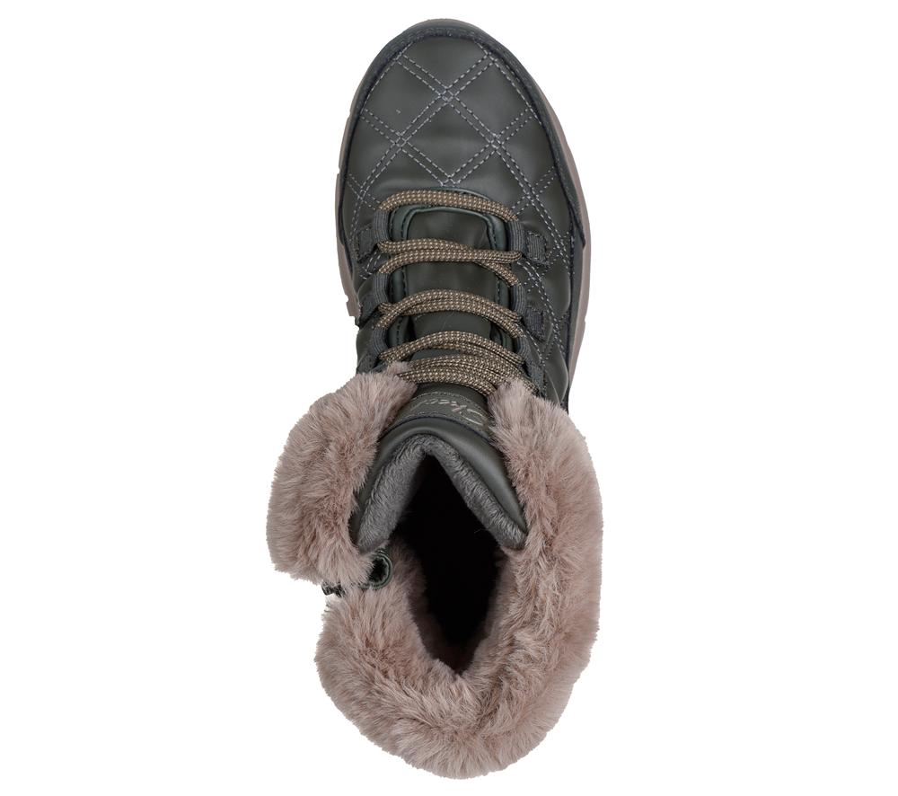 Women Skechers Waterproof: Synergy - Pure Wonder Boots Olive  USA |  5870-UETNA