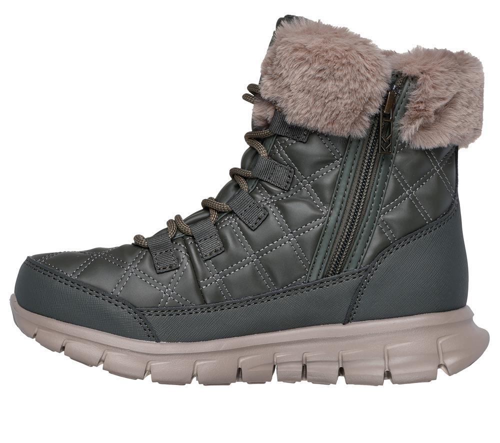 Women Skechers Waterproof: Synergy - Pure Wonder Boots Olive  USA |  5870-UETNA