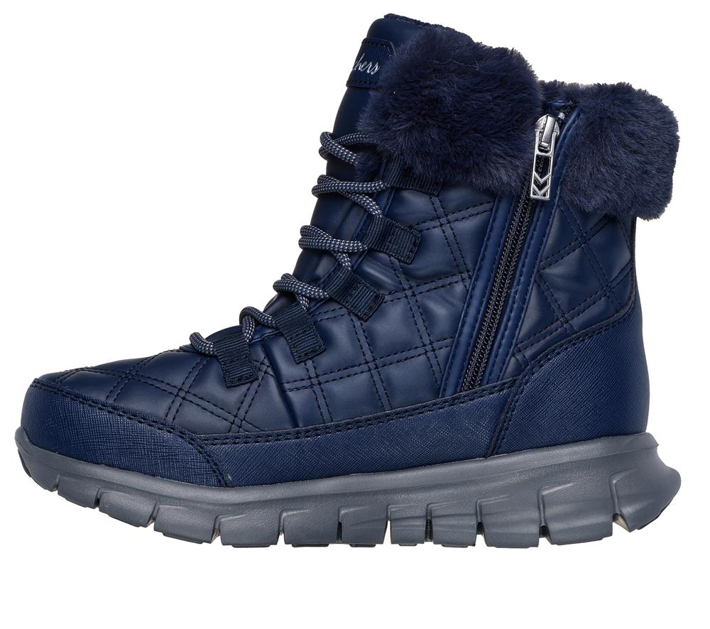 Women Skechers Waterproof: Synergy - Pure Wonder Boots Navy  USA |  6241-TUKYJ