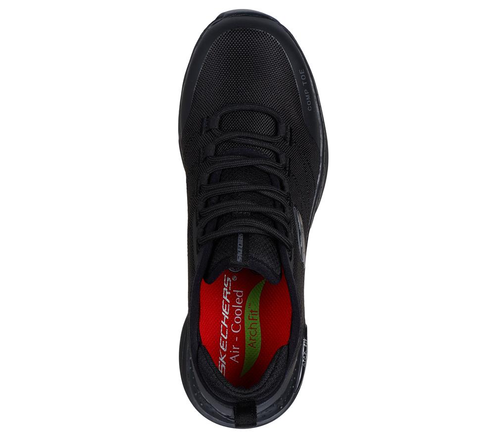 Women Skechers Work: Arch Fit SR - Ebinal Work Shoes Black  USA |  0281-CJUFI