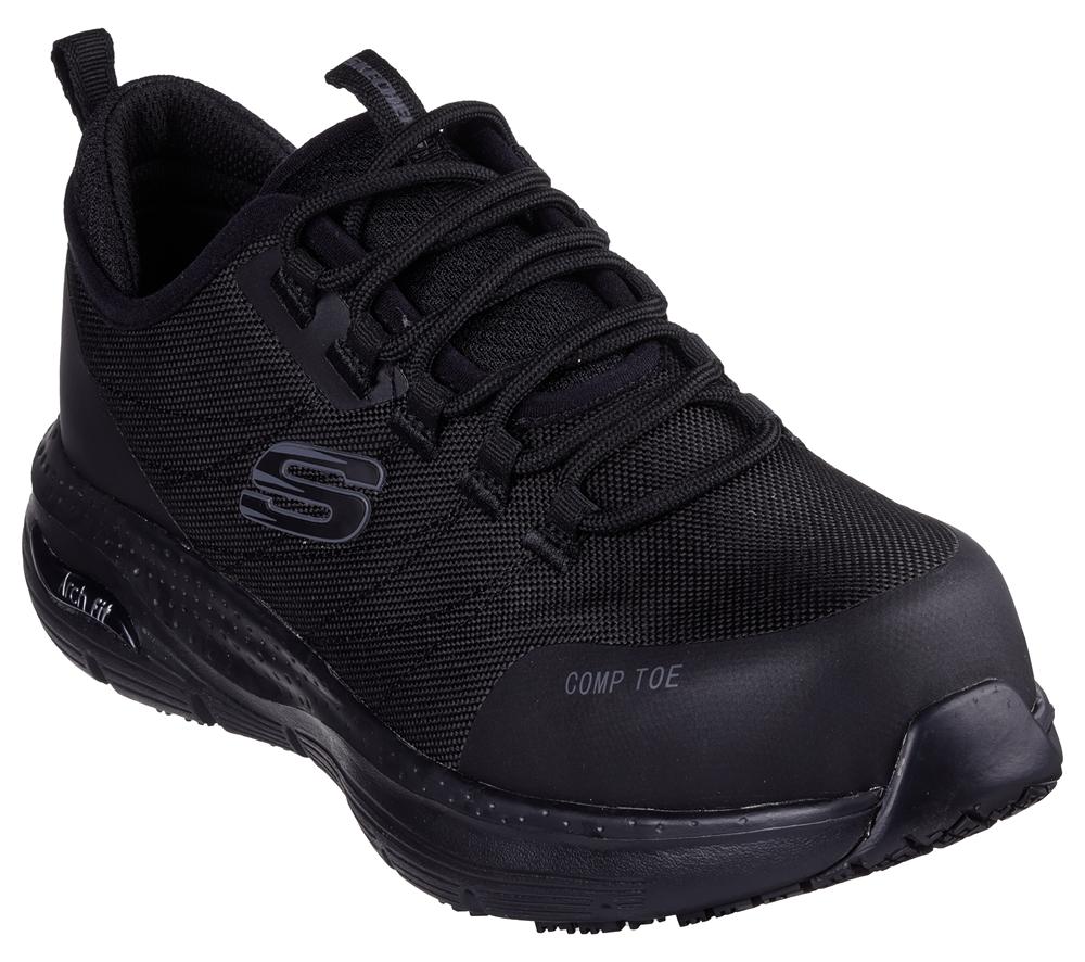 Women Skechers Work: Arch Fit SR - Ebinal Work Shoes Black  USA |  0281-CJUFI