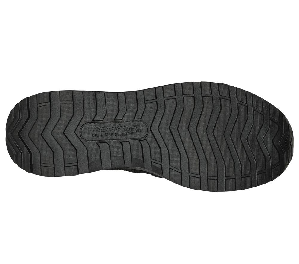 Women Skechers Work: Bulklin - Ayak Comp Toe Work Shoes Black  USA |  6234-LGAZK