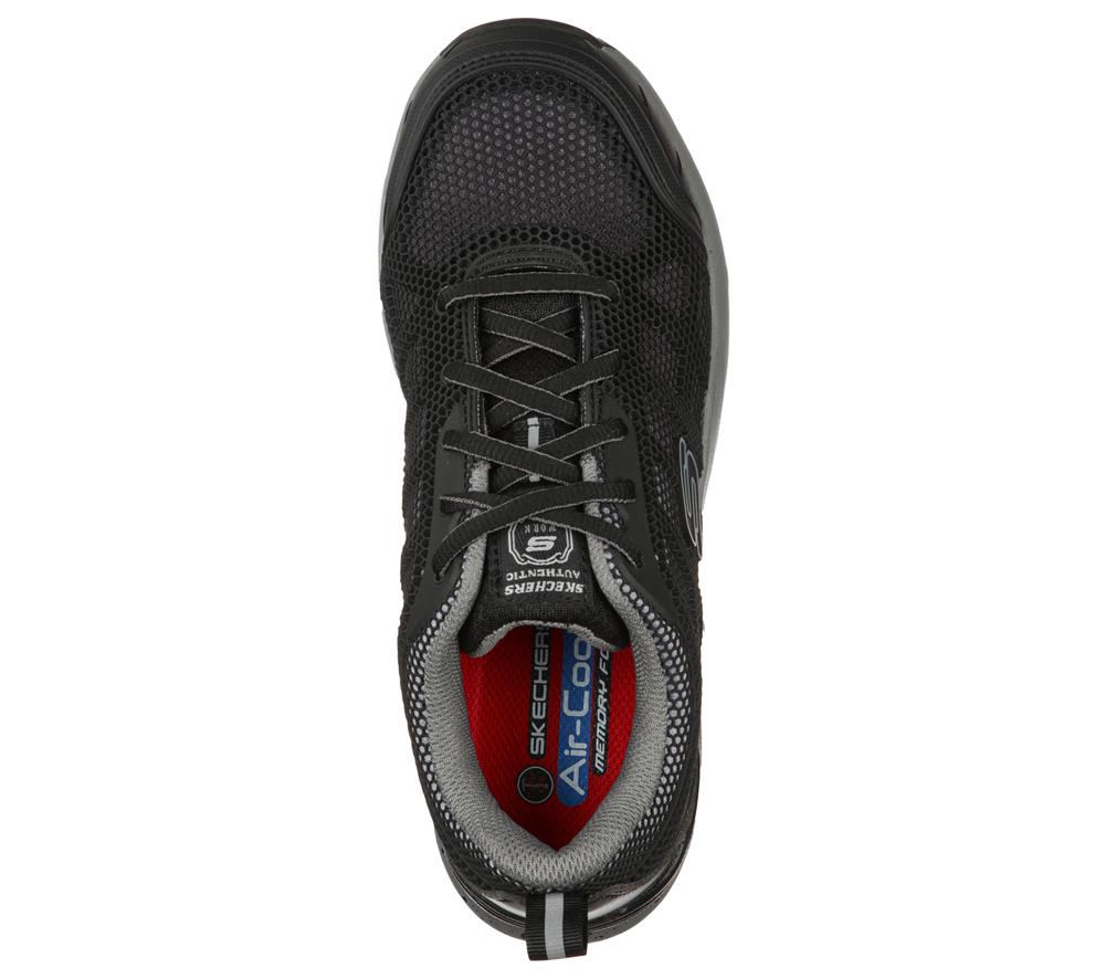 Women Skechers Work: Bulklin - Lyndale Comp Toe Work Shoes Black / Grey  USA |  4152-UJHOI