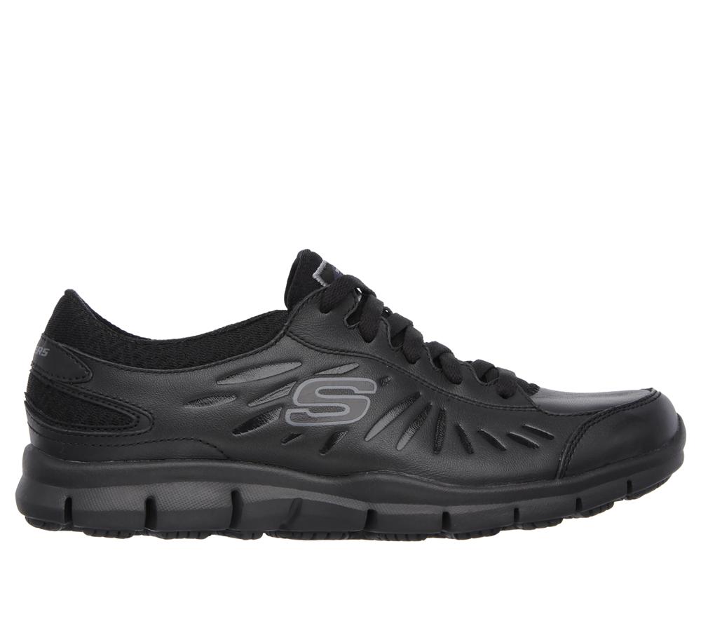 Women Skechers Work: Eldred SR Work Shoes Black  USA |  8214-ZQRBD