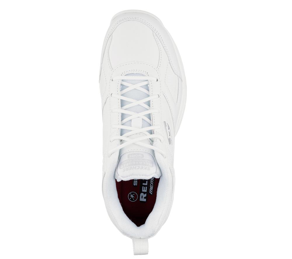Women Skechers Work Relaxed Fit: Dighton - Bricelyn SR Work Shoes White  USA |  3451-YXKGF