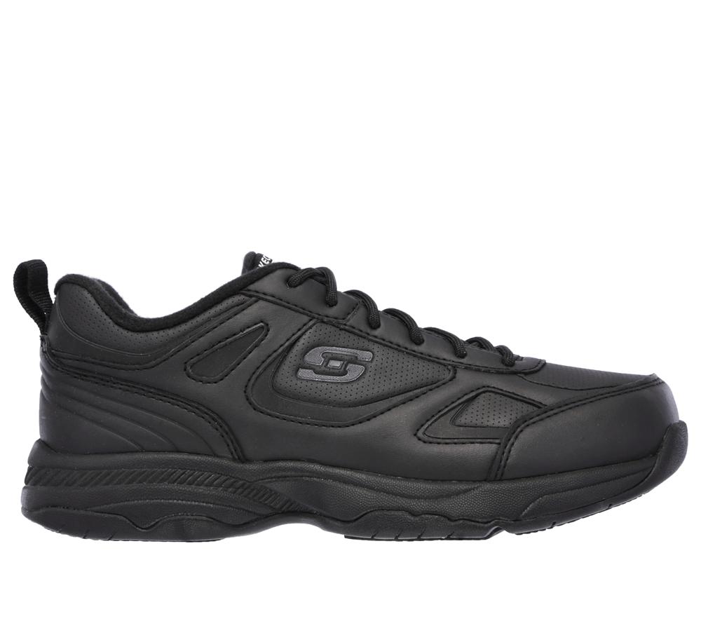 Women Skechers Work Relaxed Fit: Dighton - Bricelyn SR Work Shoes Black  USA |  8203-TEHUM