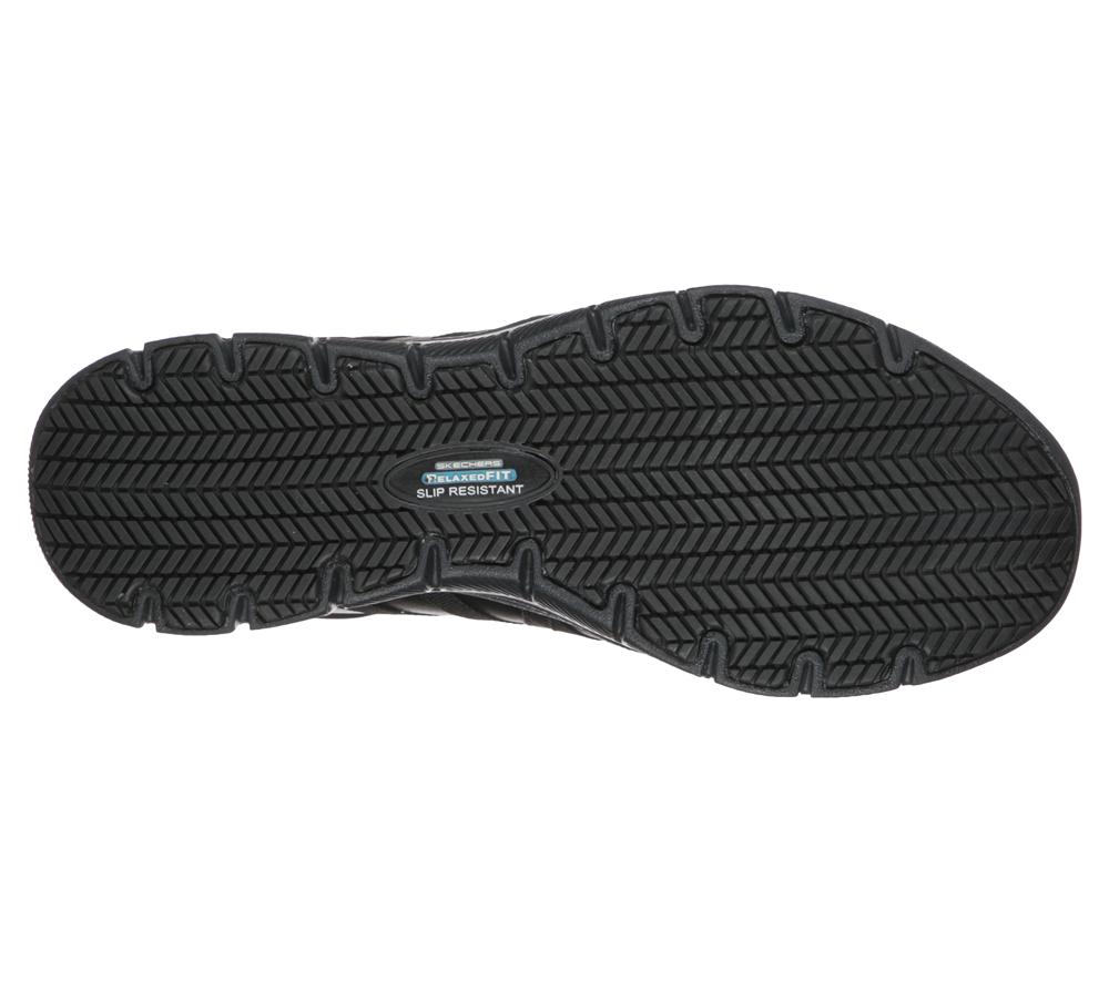 Women Skechers Work Relaxed Fit: Ghenter - Dagsby SR Work Shoes Black  USA |  4310-EVUDR