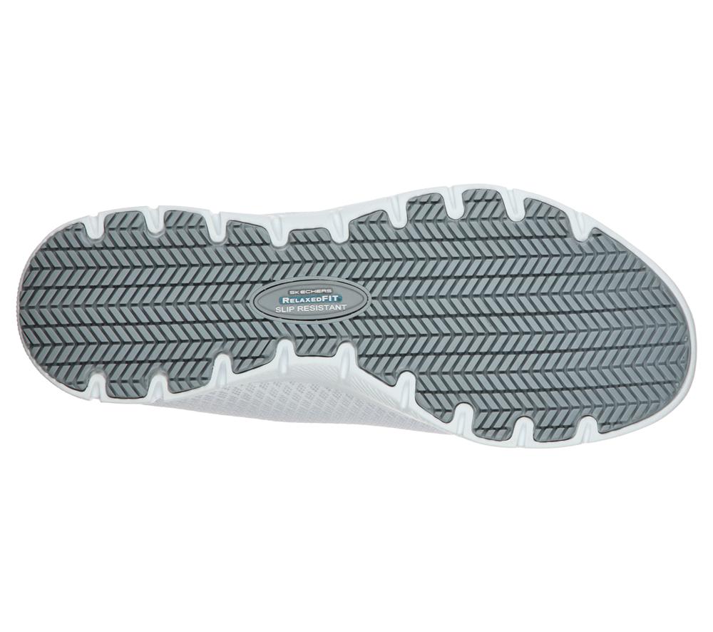 Women Skechers Work Relaxed Fit: Ghenter - Bronaugh SR Work Shoes White  USA |  4683-MHUIX