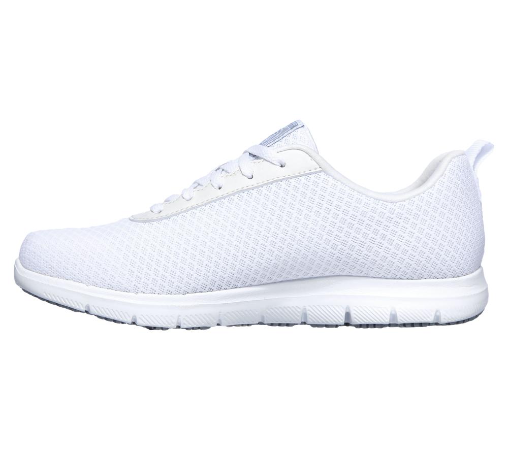 Women Skechers Work Relaxed Fit: Ghenter - Bronaugh SR Work Shoes White  USA |  4683-MHUIX