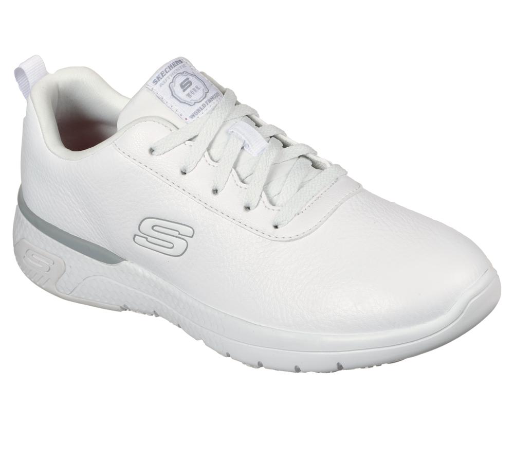 Women Skechers Work Relaxed Fit: Marsing - Gmina SR Work Shoes White  USA |  3642-GJEUC